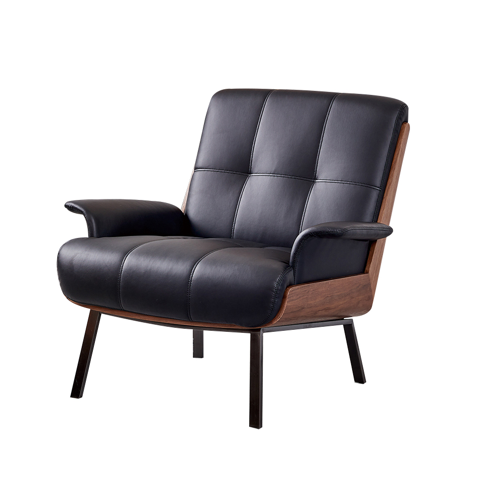 Nordic Modern Sofa Chair Single Pu Leather Leisure Chair