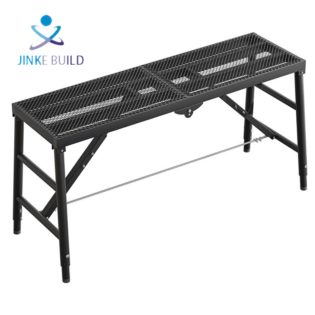 Foldable Horse Stool Scaffold Work Platform – Aluminum/Steel Folding Engineering Ladder Bench