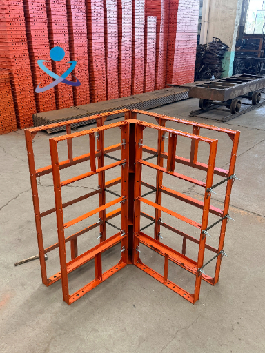 Heavy Duty Steel Frame Plywood Formwork, High Strength Rust Proof Steel Ply Formwork, Reusable Modular Concrete Shuttering for Wall & Square Column Casting