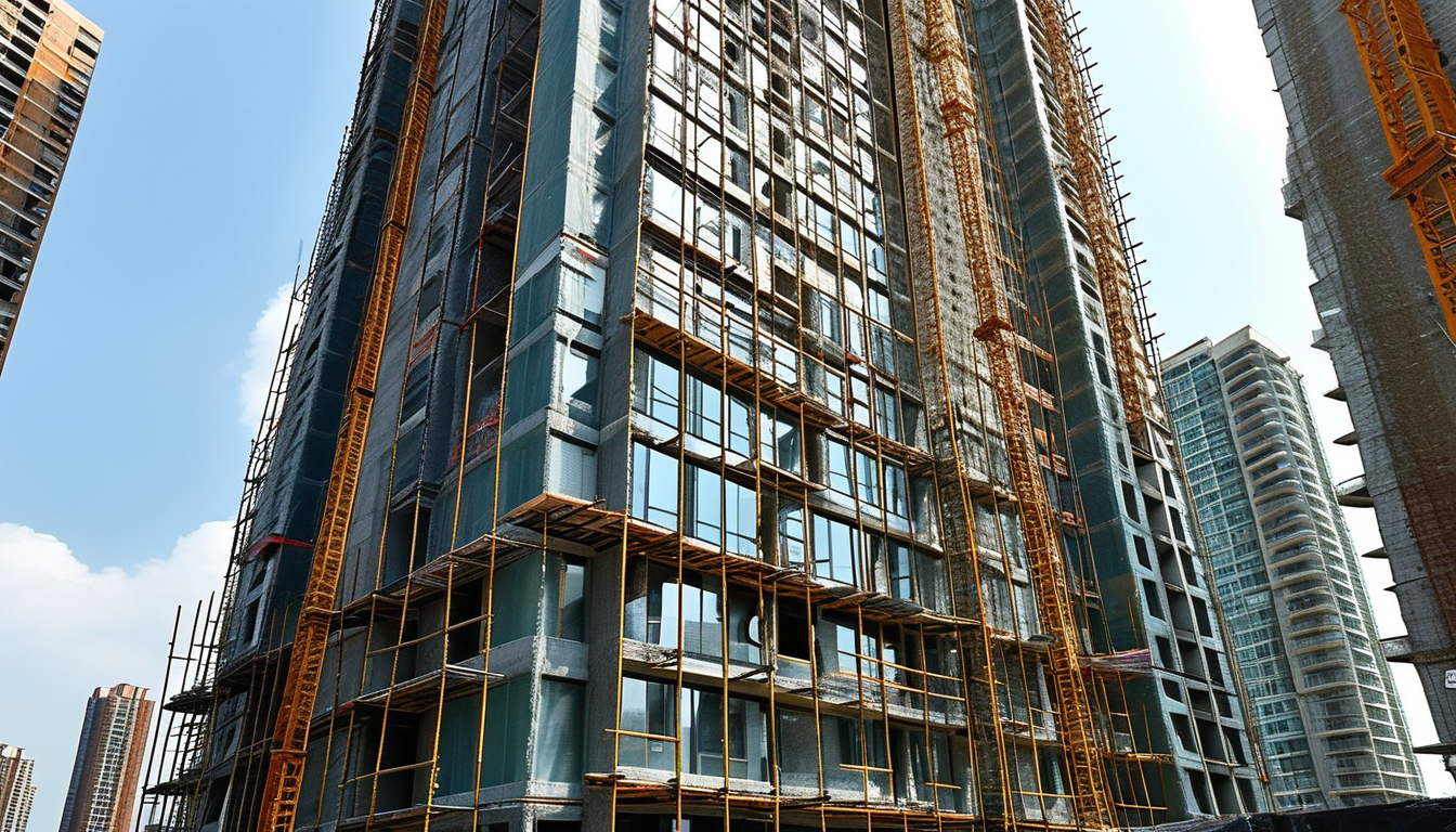 Scaffolding Accessories For High-rise Building Facade Construction And Maintenance