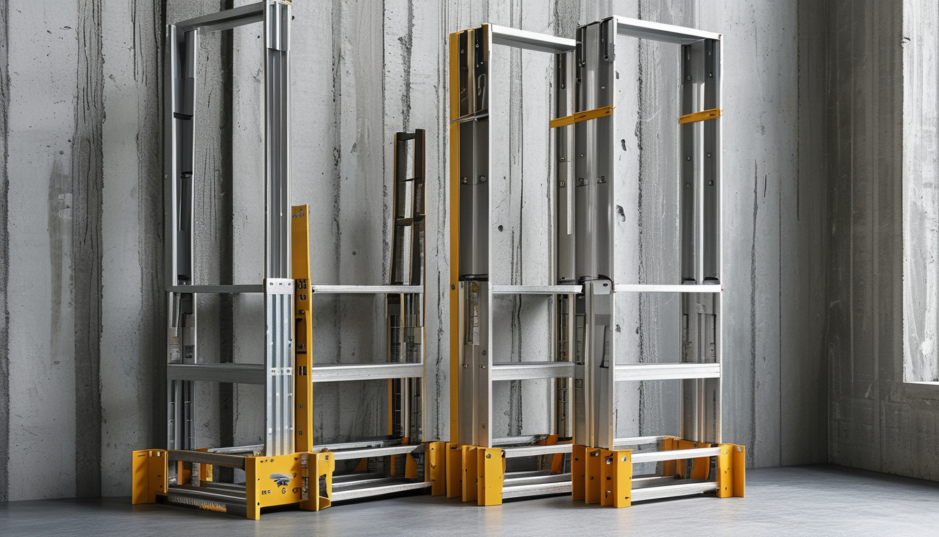16 Foot Extension Ladder Aluminum For Heavy-duty Concrete Formwork And Shoring Support