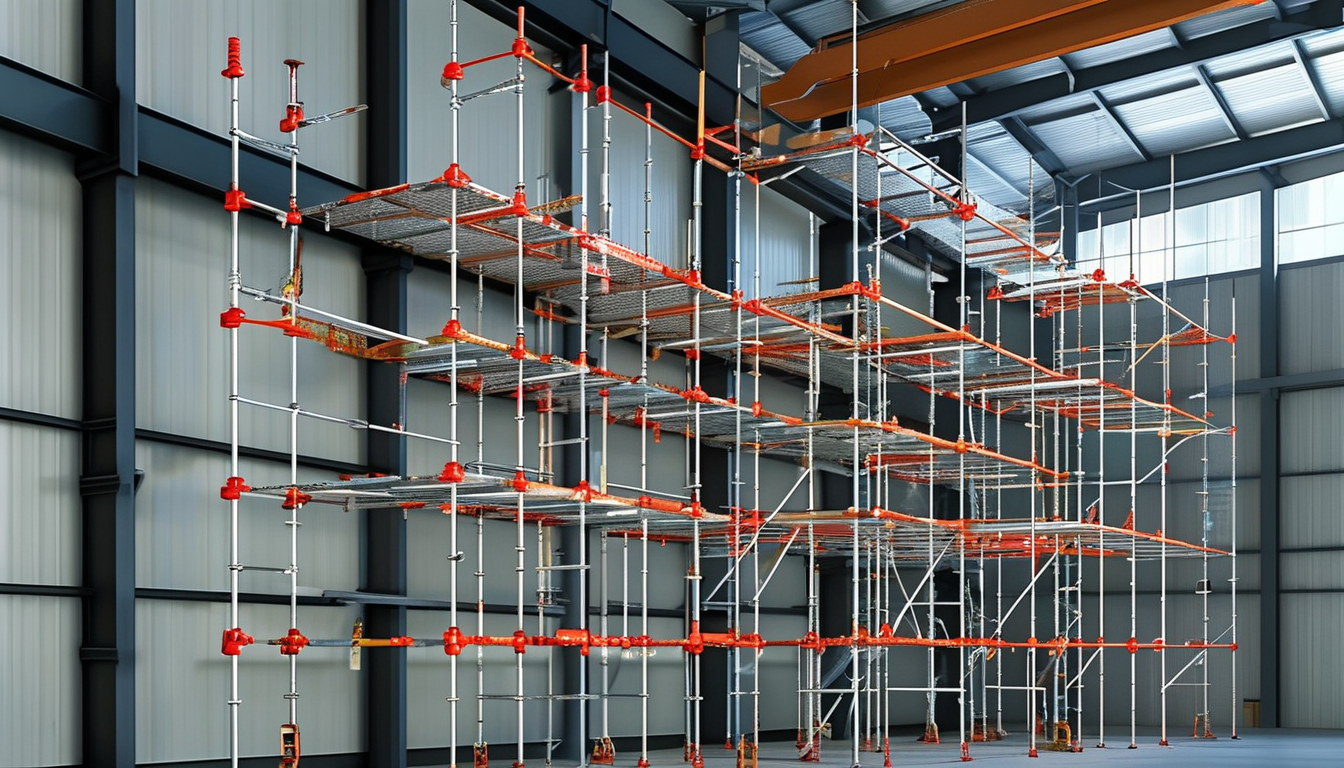 Scaffolding Accessories For Modular Ringlock Scaffolding In Industrial Construction