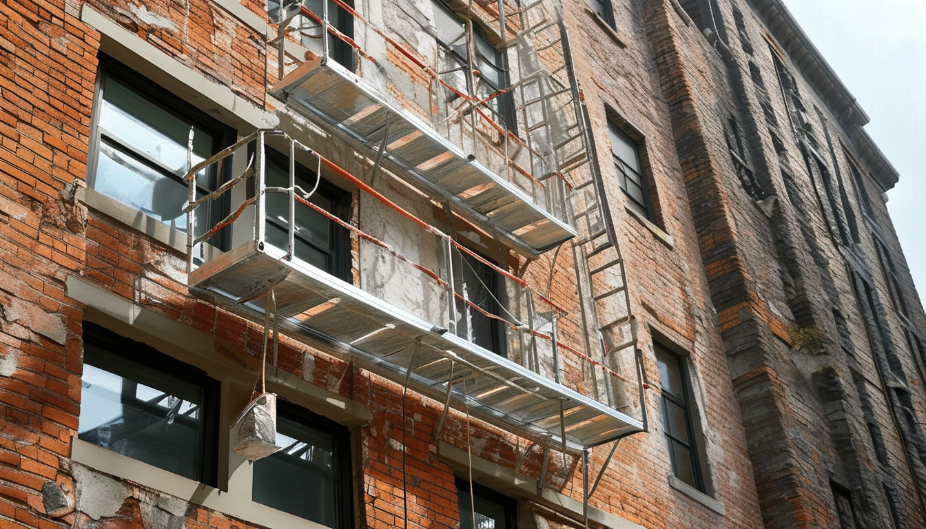 16 Foot Extension Ladder Aluminum For Exterior Wall Cleaning, Plastering And Painting Work