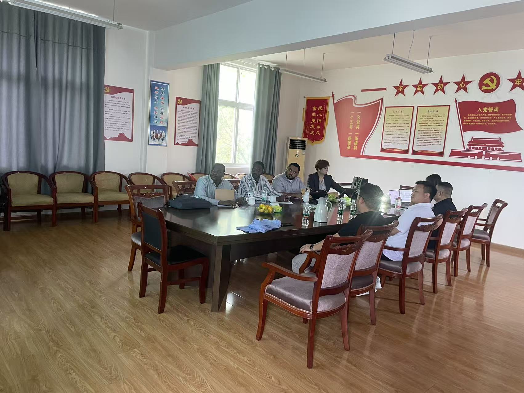 Sudanese engineer visiting New Sanhuan