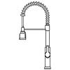 Spring Loaded kitchen Faucets