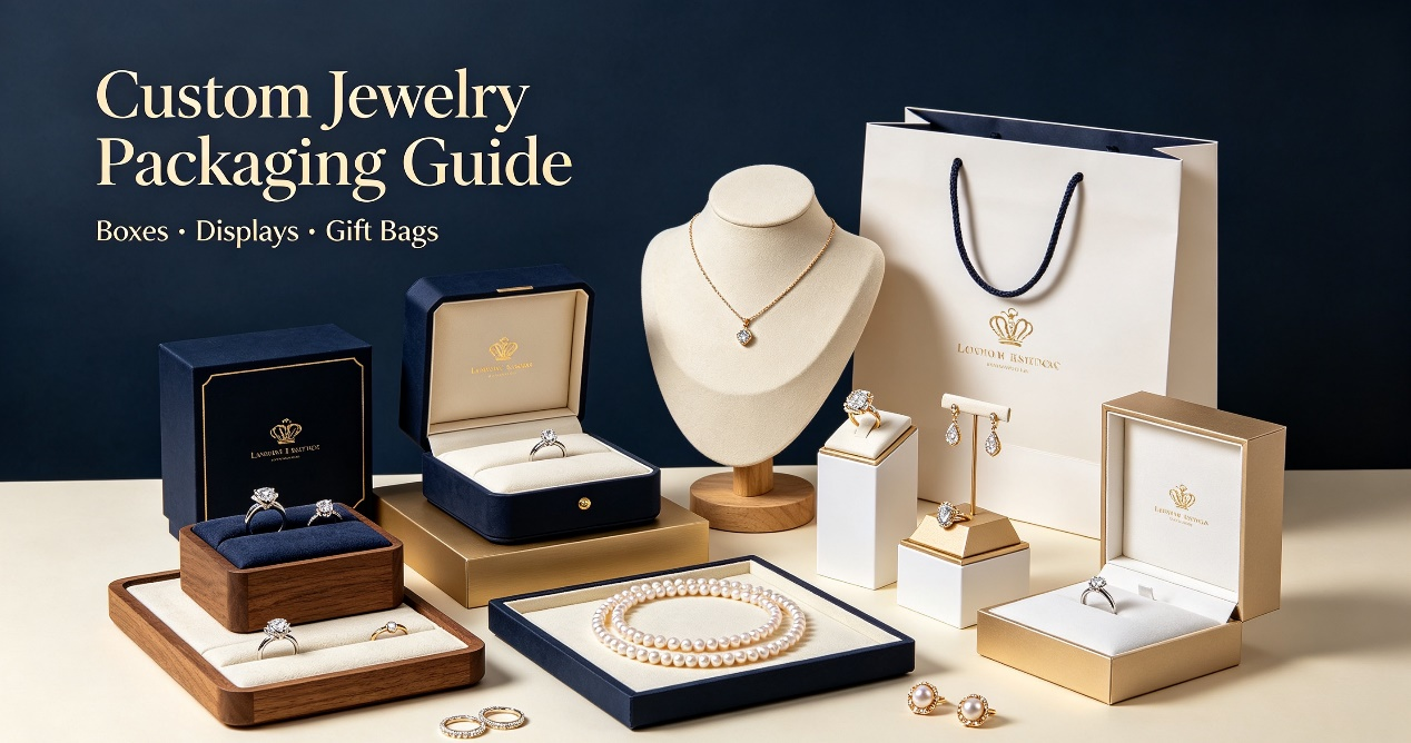 Custom Jewelry Packaging Buying Guide: Jewelry Boxes, Counter Displays & Gift Bags for Fine Jewelry Brands