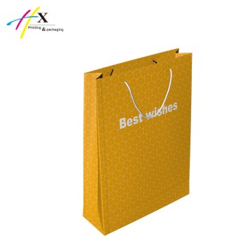 Nice paper gift bag in pantone color printing  