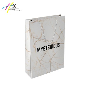 New design printing paper bag with rope handle  