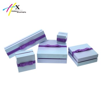 high end brand paper hard jewelry box set 
