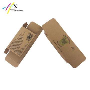 custom printing brown kraft paper soap box