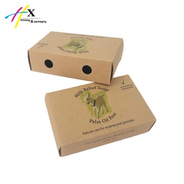 recycled brown kraft paper soap box
