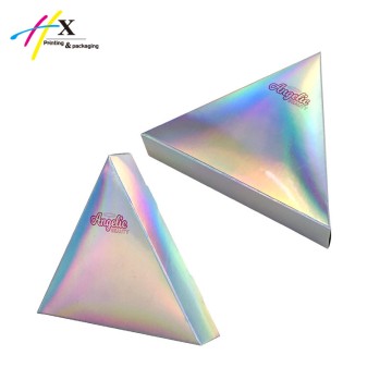 folding triangle paper box with custom logo