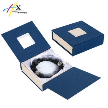 fancy blue paper bracelet box