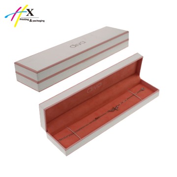 Long shape necklace storage packing box 