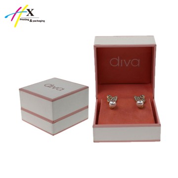 Custom logo and design earring storage paper box