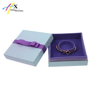 Light purple plastic gift box for bangle storage 