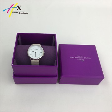 Purple design printing paper jewelry box 