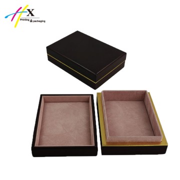 base and lid style wooden jewelry box for necklace packaging