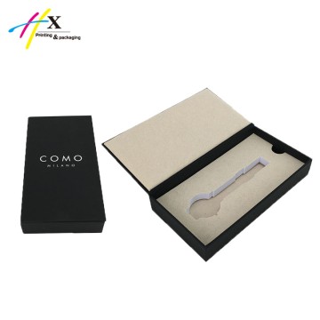 elegant design custom single watch paper box with EVA insert