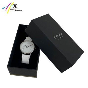oem lid and base design paper watch box with pillow insert