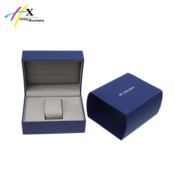 Blue Leather Watch Packaging Box