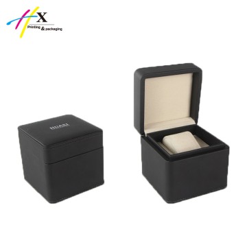 Black Leather Watch Box
