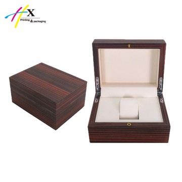 high end wood grainy finishing watch case