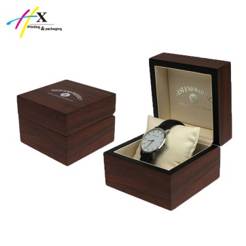 rustic wood veneer finishing simply watch wooden gift box