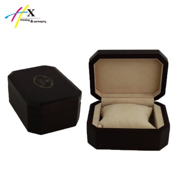 stylish wooden watch box with big cushion