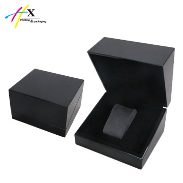high end black painting wooden watch presentation box
