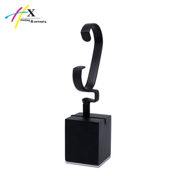 black matte finishing watch display stand