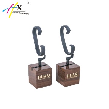 Oem Glossy finishing dark brown watch display stand