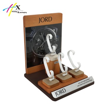 wood grain limited edition watch display