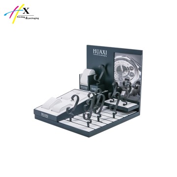 MDF and Pu leather watch display OEM production