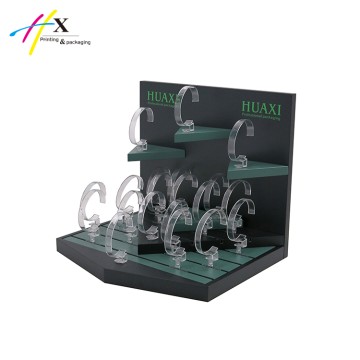 Low cost custom wood and acrylic watch display