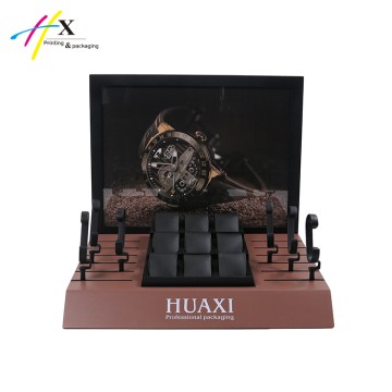 custom design high quality wood watch display