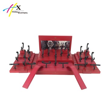 red matte finish custom design watch display 