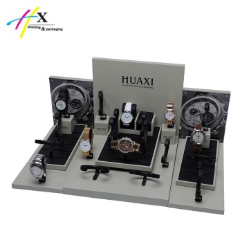 gray matte lacquered watch display OEM manufacture