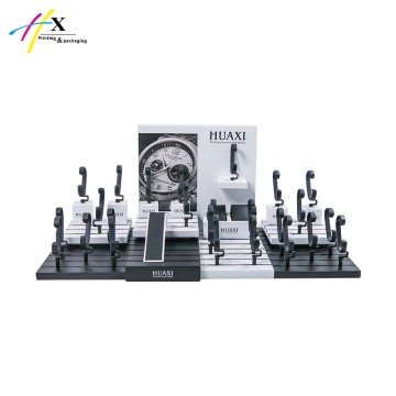 Low cost custom wood and acrylic watch display stand