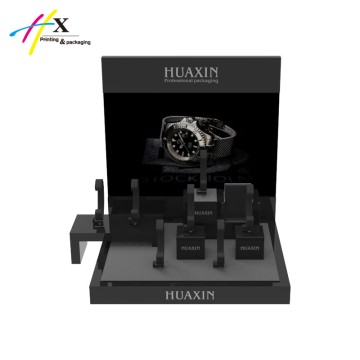 small size black glossy finish watch display