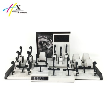 White&black glossy watch display 