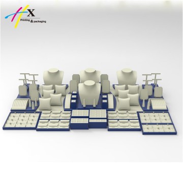 beige and dark blue jewelry display 1140*650*200(h)mm -JZ620