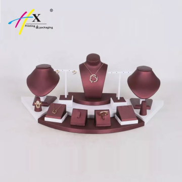 red and white personalized jewelry display 450*210*168(h)mm-JZ550