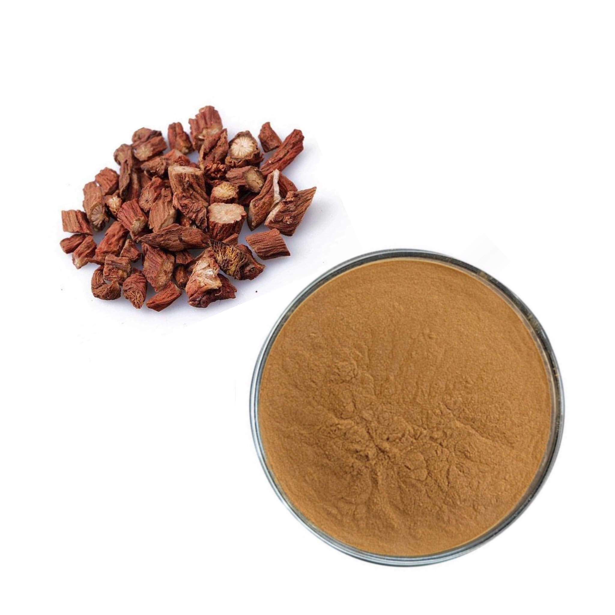 Лучшая цена Danshen Extract Salvia Miltiorrhiza Extract Powder