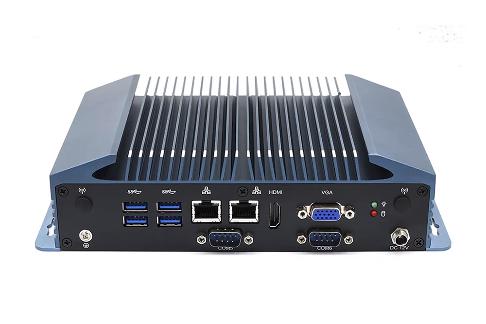 Fanless X86 Industrial Mini PC, Wide Temp, 12/13th Gen Core CPU, Max 64GB DDR4, Dual LAN & Multi RS485 Serial Ports
