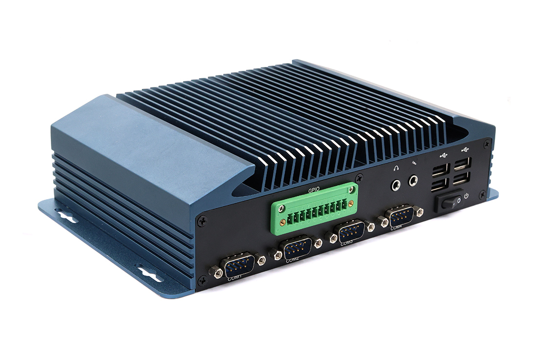 No Fan X86 Micro Industrial Computer Wide Temperature, Low Power Atom CPU, 8GB DDR3L, Rich Serial GPIO Dual Gigabit Ethernet