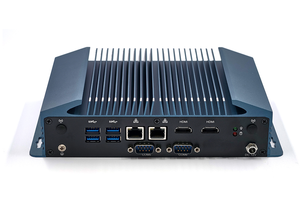 Fanless X86 Industrial Mini PC Wide Temp Support, Celeron CPU, DDR4 RAM, Dual LAN, Multi RS485/232 Serial Ports