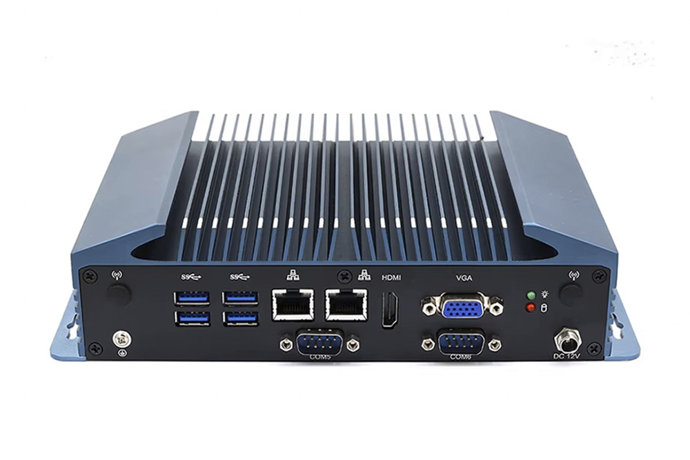 Fanless X86 Mini Industrial PC 6/7 Gen Core CPU Wide Temperature Rich Serial USB Dual Display DDR4 RAM