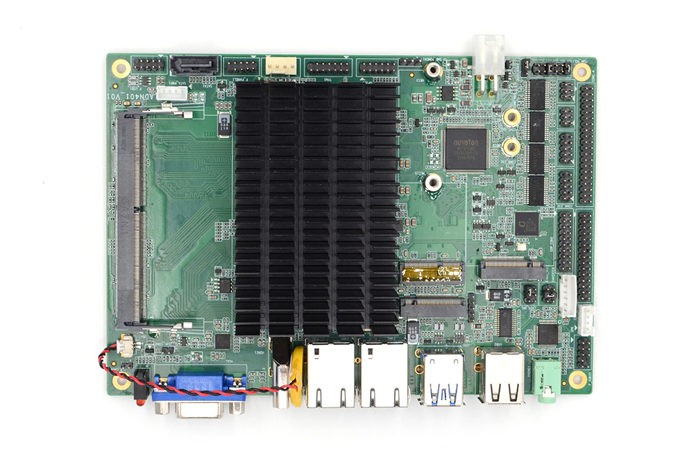 4 Inch X86 Industrial Motherboard Wide Temp Operation, Intel Low Power CPU Up to 32GB DDR4 Dual LAN Multi Video Output