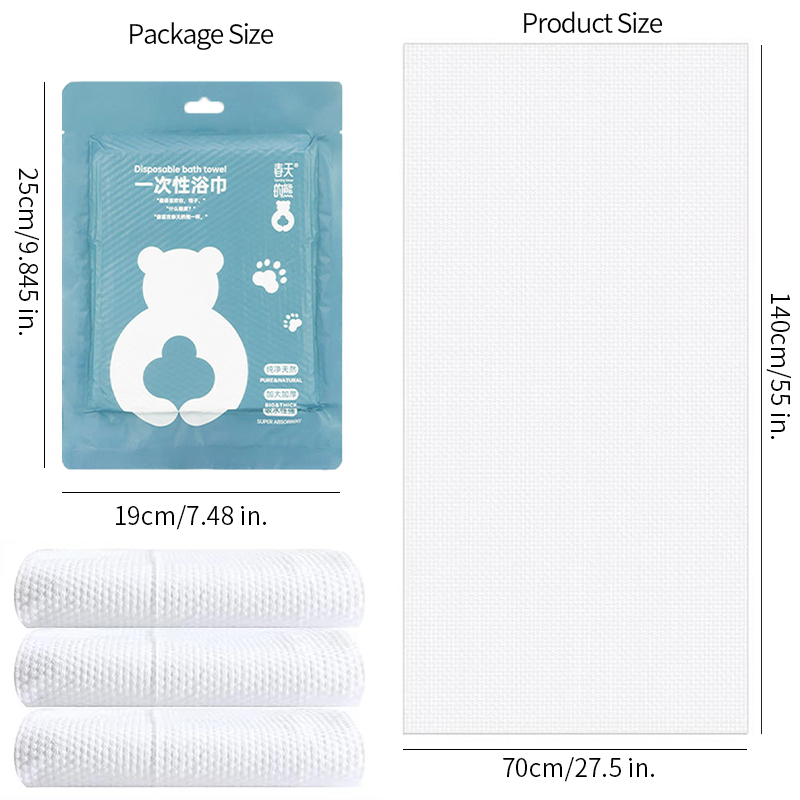 Vacuum Disposable Bath Towel - Portab...